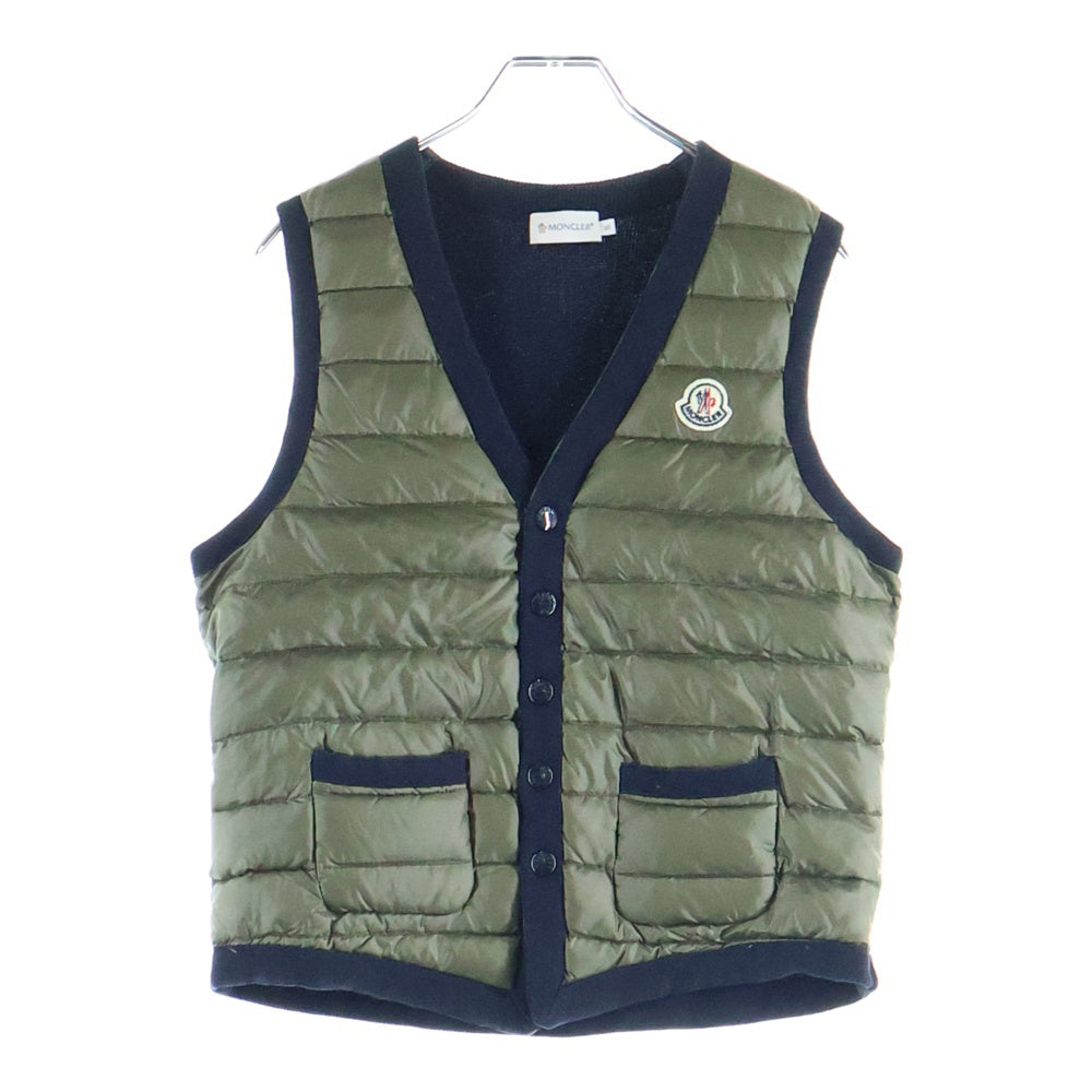 MONCLER(モンクレール) MAGLIA TRICOT GILET ニット切替ダウン