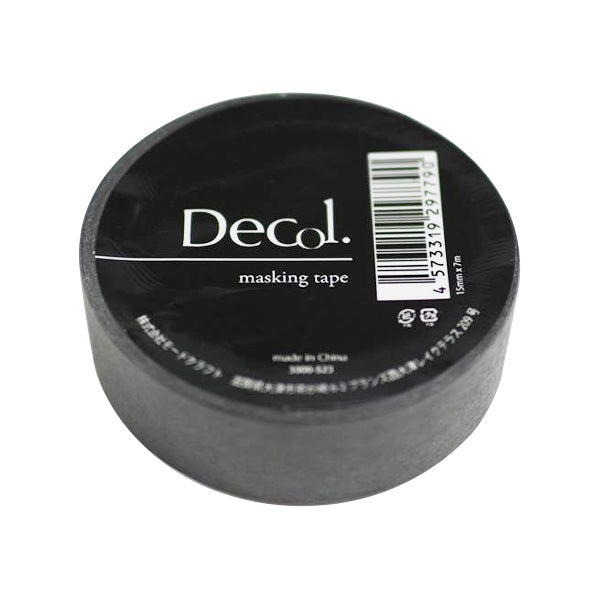 まとめ買い】マスキングテープ マステ モノトーン523 ブラック 15mmx7m