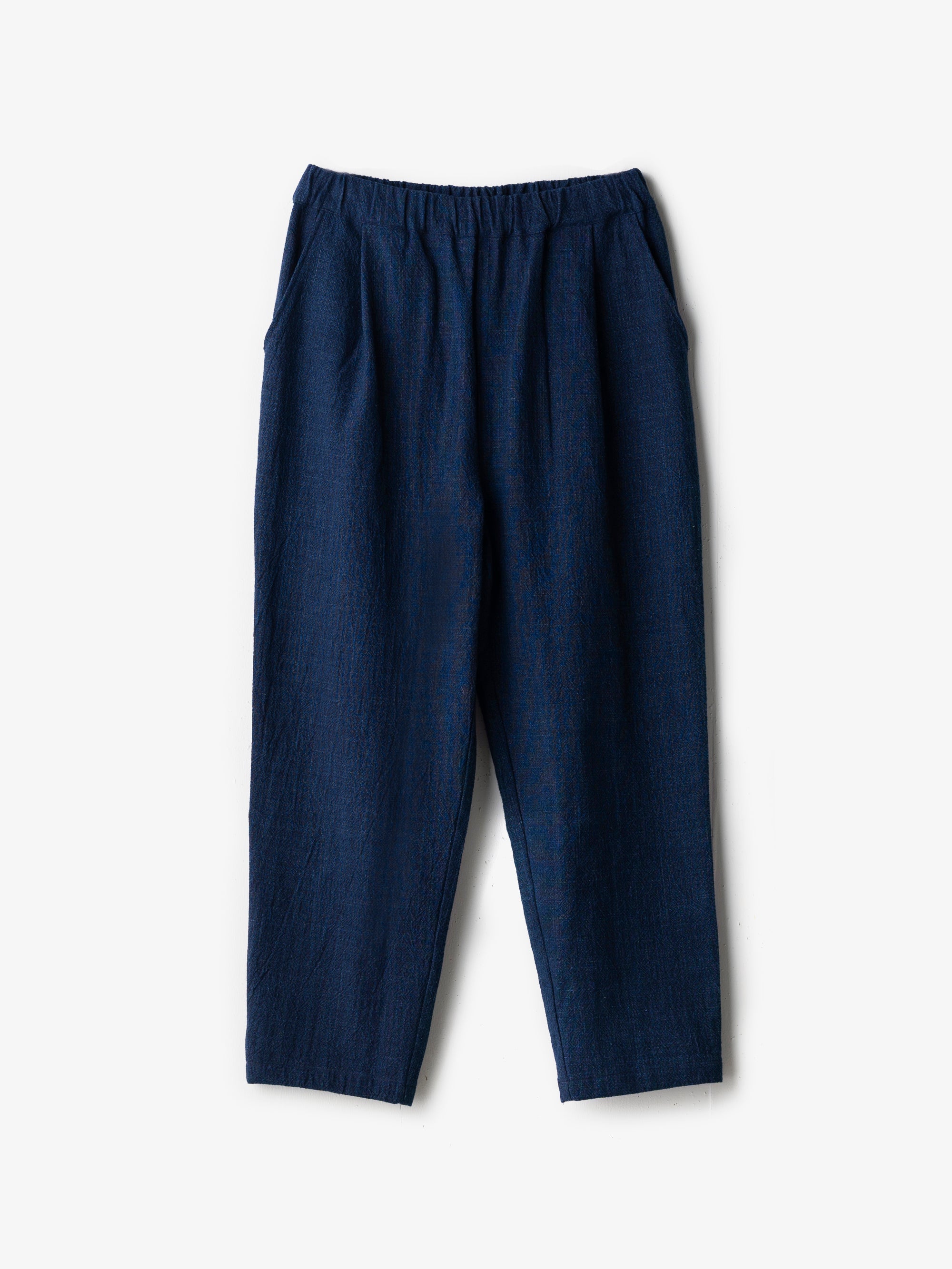 備後節織 厚地 テーパードパンツ｜yohaku