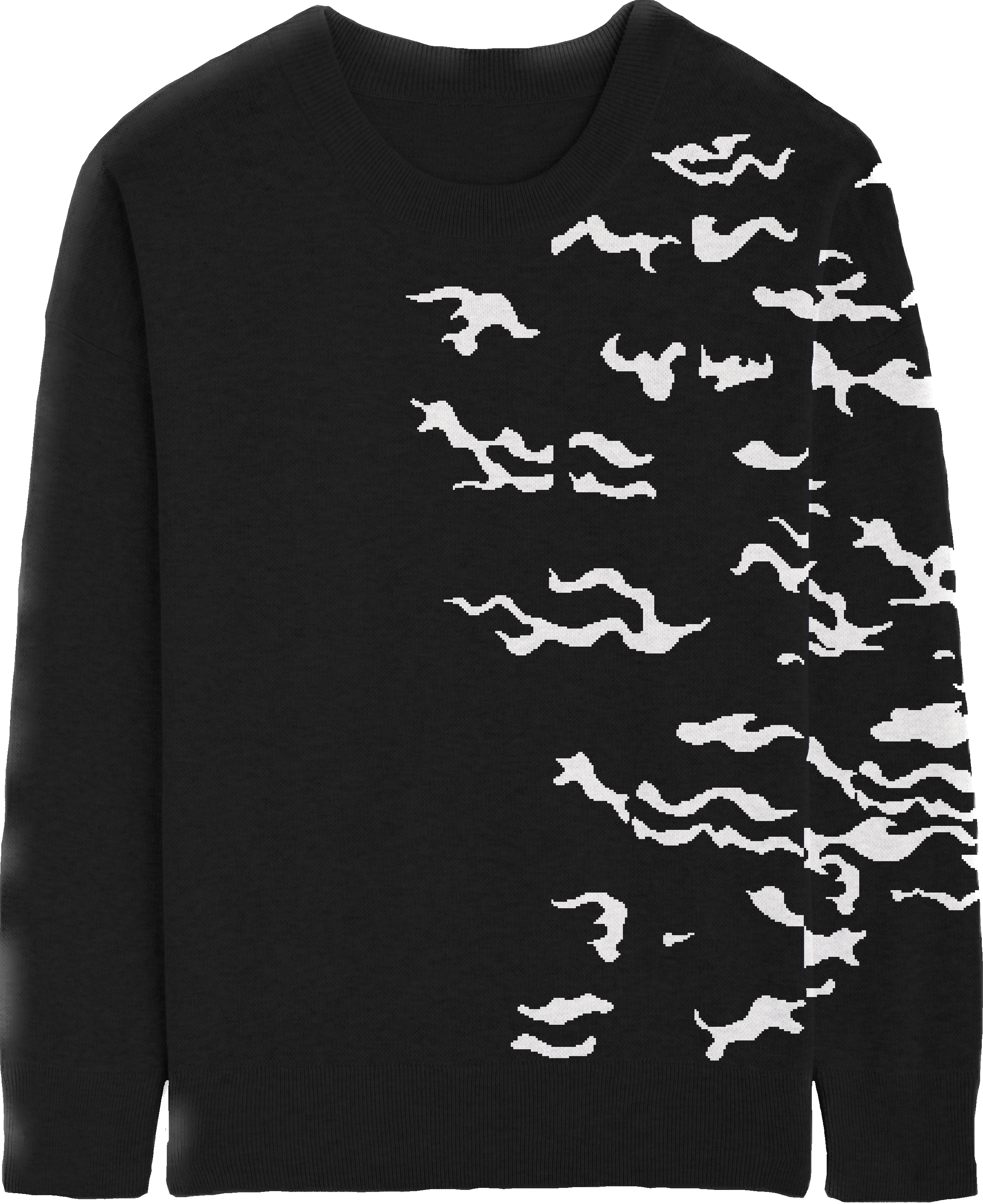 Hidden Leaf Shinobi Curse Mark Hand Knit Sweater | Special Black