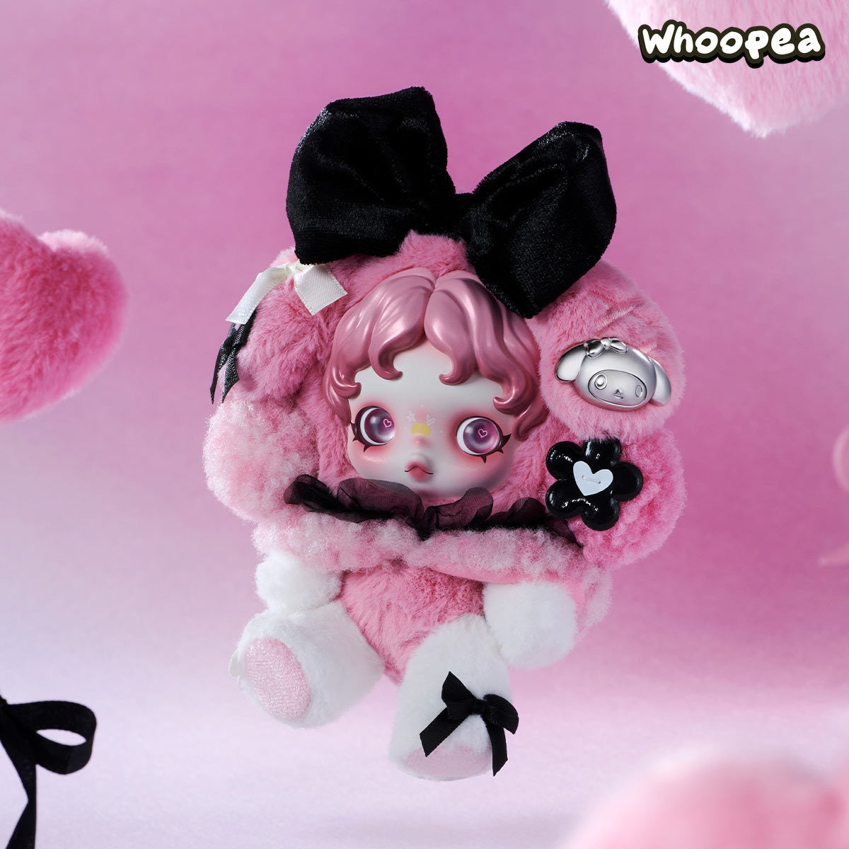 SKULLPANDA × MY MELODY Plush – WHOOPEA