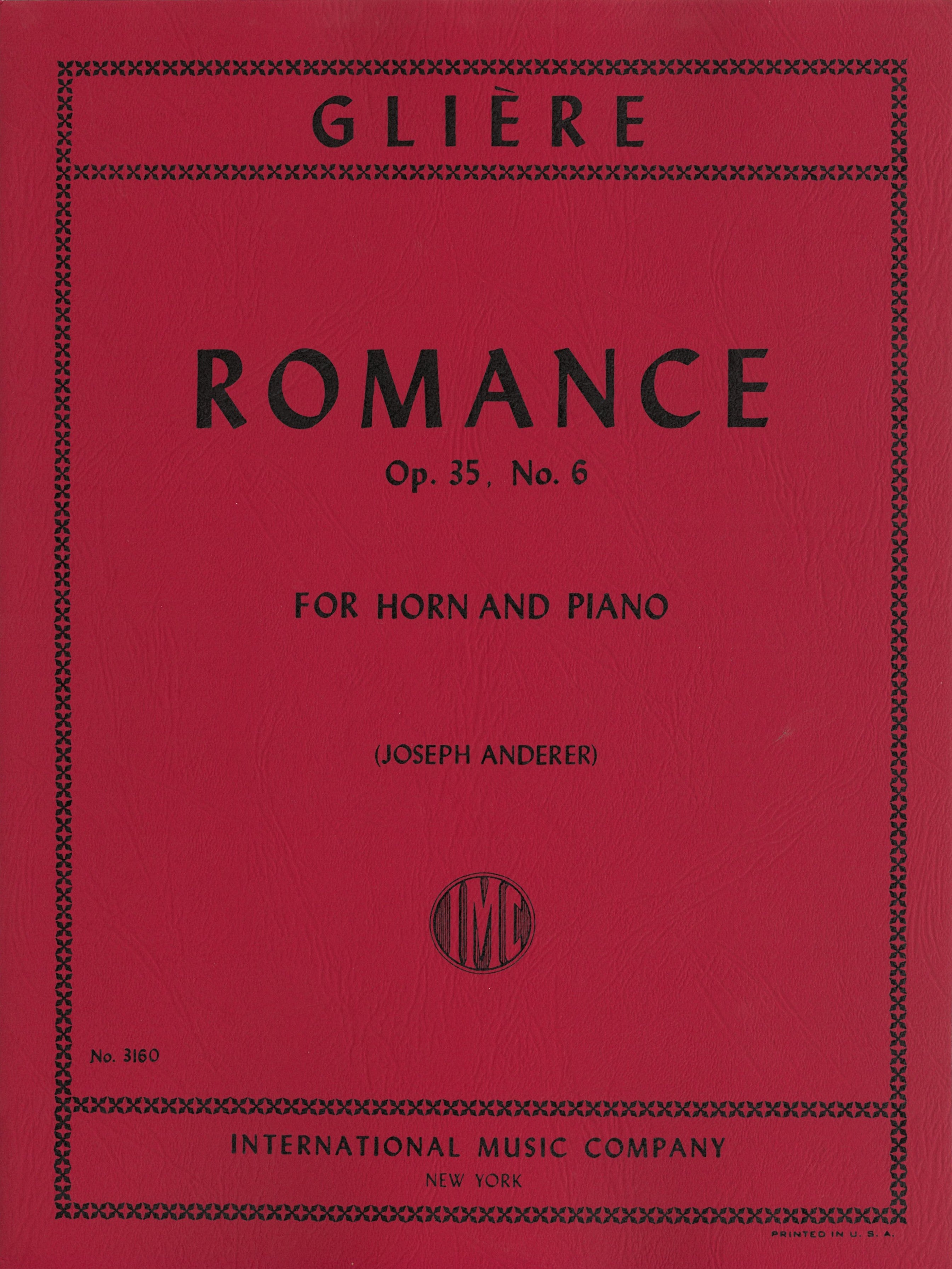 ロマンス 作品35 第6番（ホルンソロ）／Romance Opus 35 No. 6