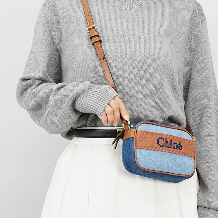 クロエ Chloe KIDS キッズ ショルダーバッグ デニムブルー – WORLDCLUB1989