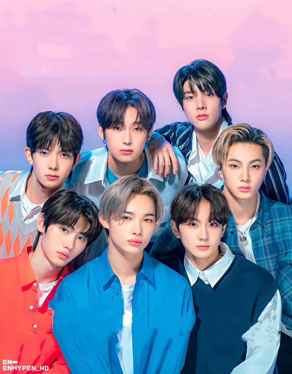 Poster - Enhypen Jungwon Heeseung Jay Jake Sunghoon Sunoo Ni-ki