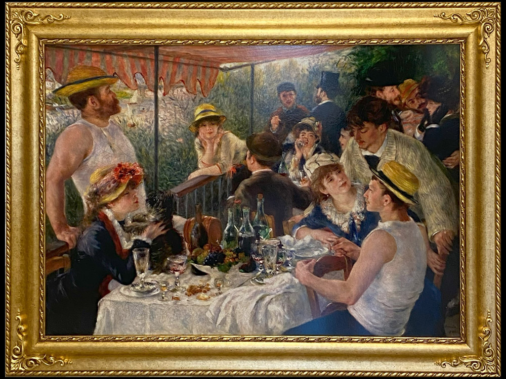 世界の名画 複製画 『舟遊びをする人々の昼食』1876年 ピエール