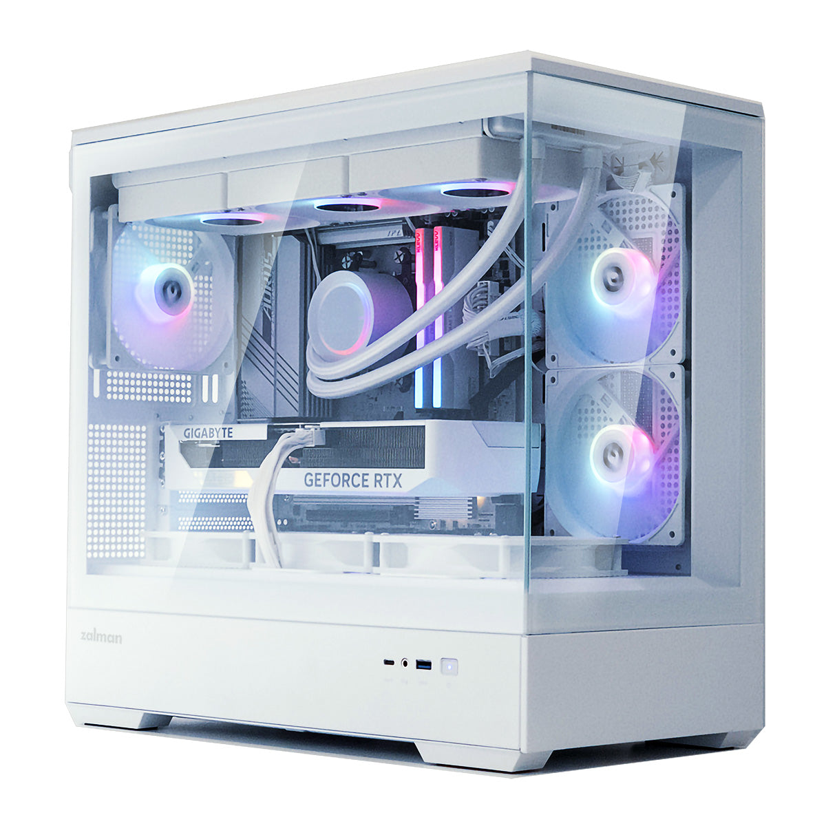 Pickup Only] Zalman P30 mATX Mini-Tower PC Case Panoramic Glass 3