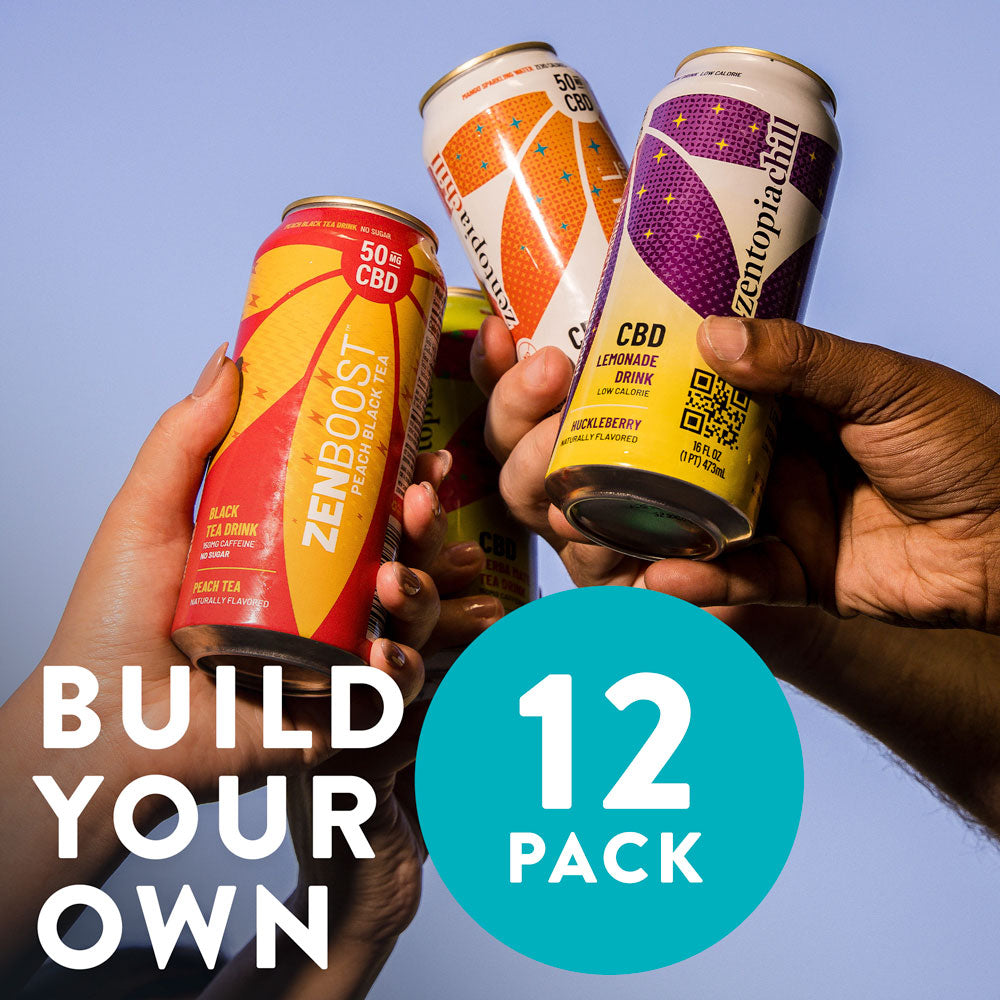 CBD Seltzers, CBD Teas & CBD Drinks | Build Your Own 24-Pack
