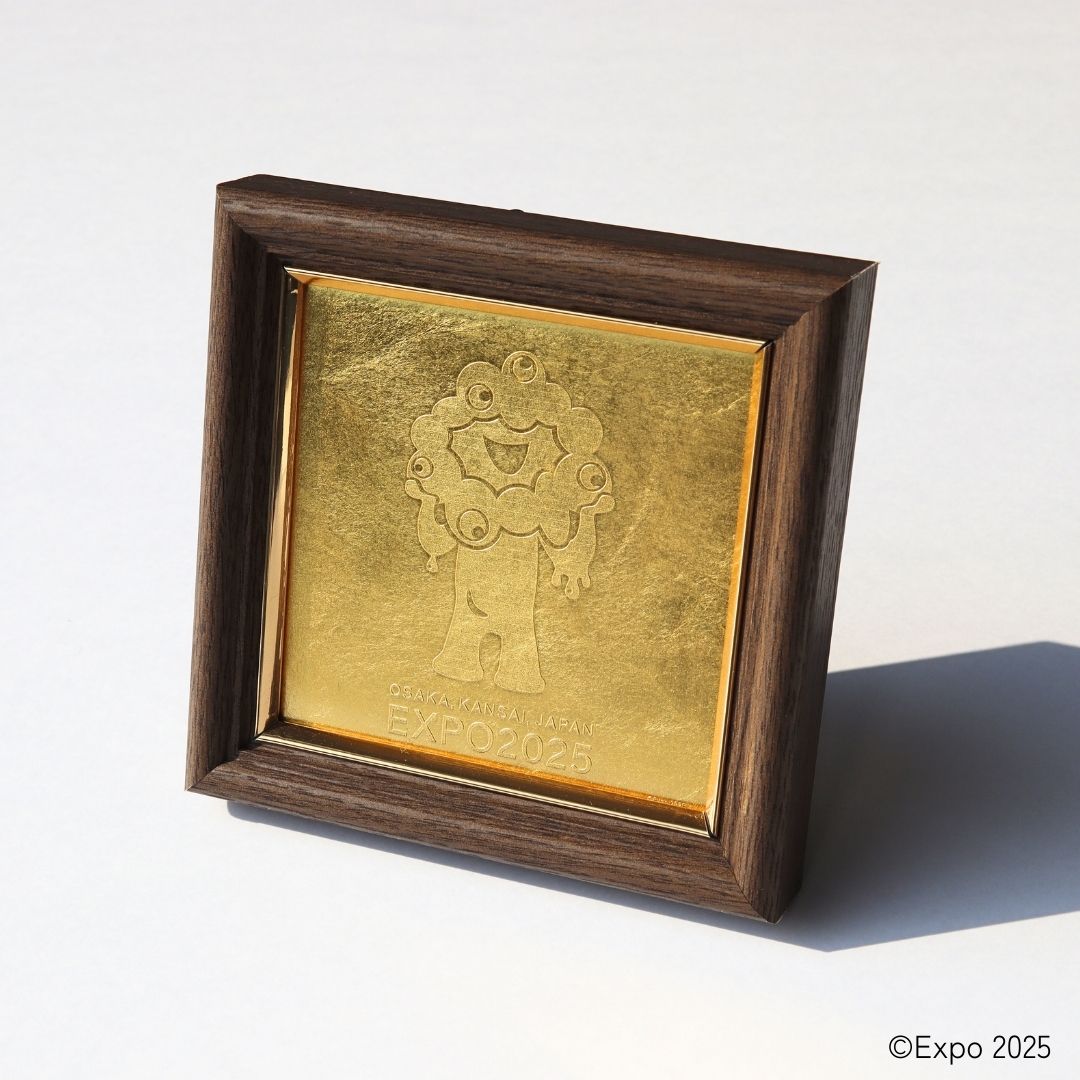 万博】金箔でできたミャクミャクアート？石川県の金沢箔でつくった