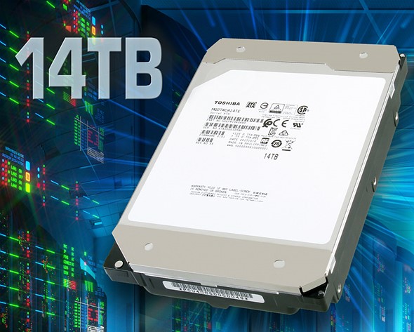 Toshiba unveils world's first 14TB conventional magnetic hard