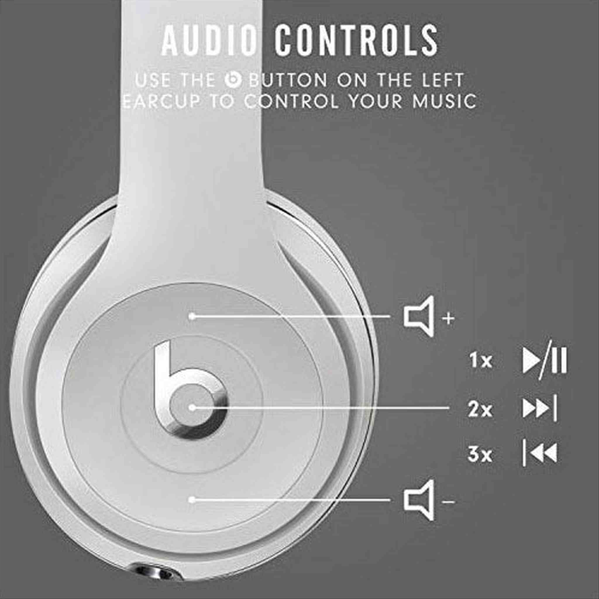 Beats Solo3 Wireless On-Ear Headphones - Satin Silver (Latest