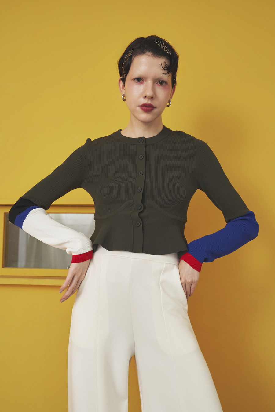 OMMO ONLINE STORE / BLOCKING PEPLUM KT CD