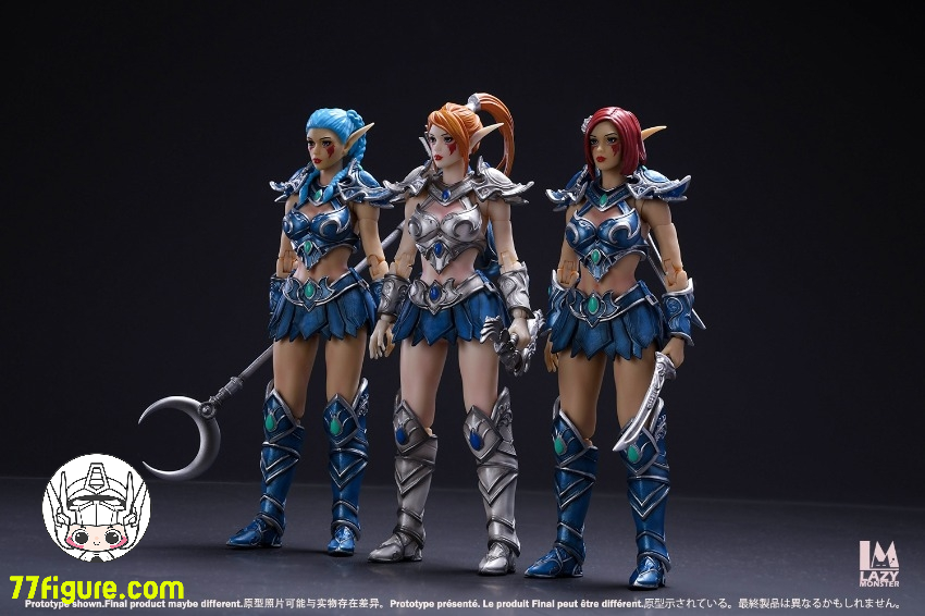 Lazy Monster Studio 1/12 オーク タウン 妖精 エルフ ガードB 塗装