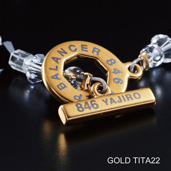 スポーツネックレス〕4シリーズ ネックレス GOLD TITA22【CRYSTAL