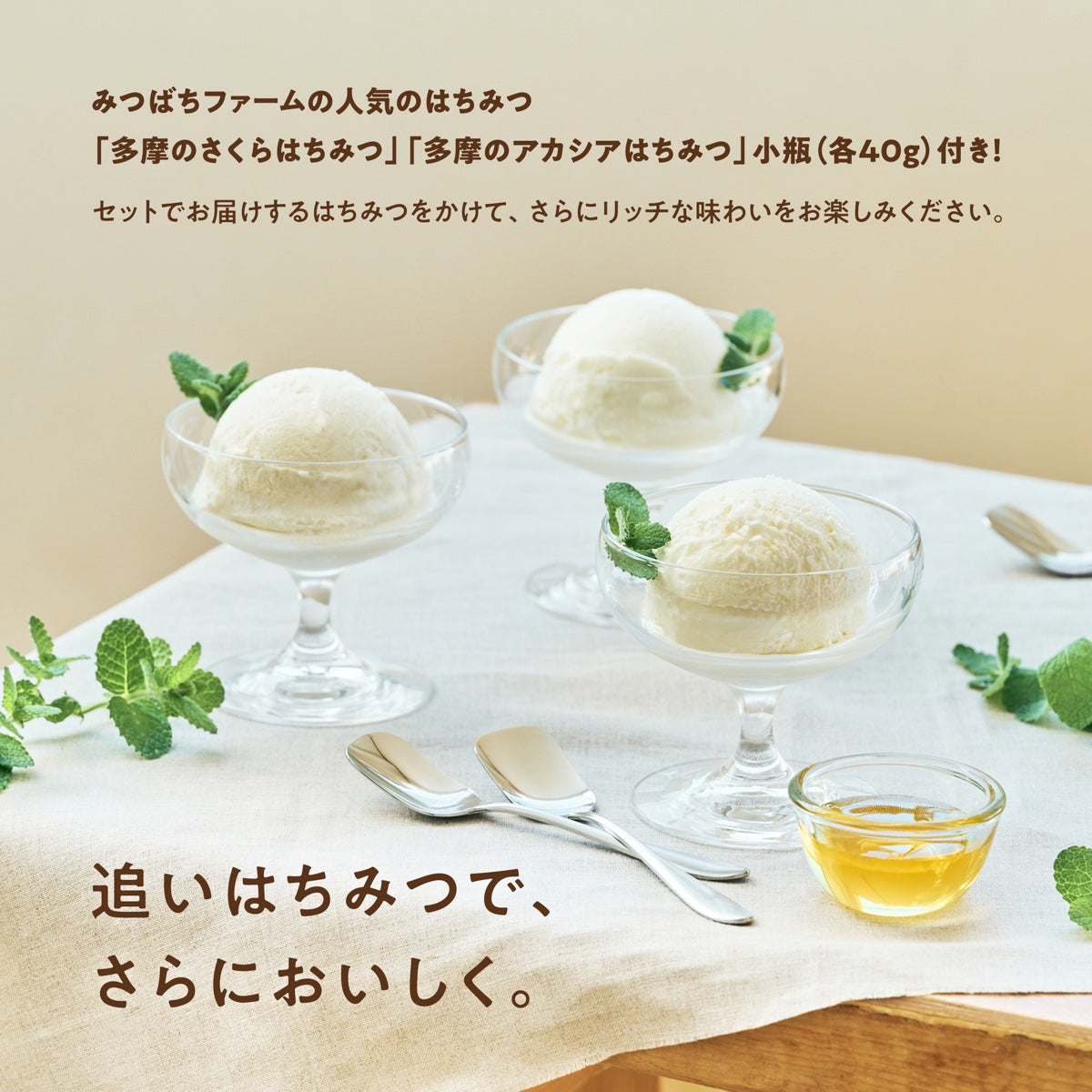 はちみつミルクジェラート 10個セット – 【公式】みつばちファーム