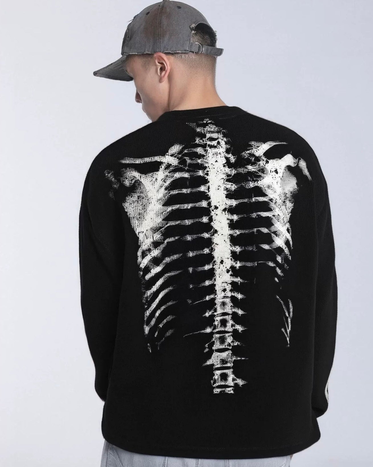 Shadow Skeleton Long Sleeve Tee – Ninety-nine