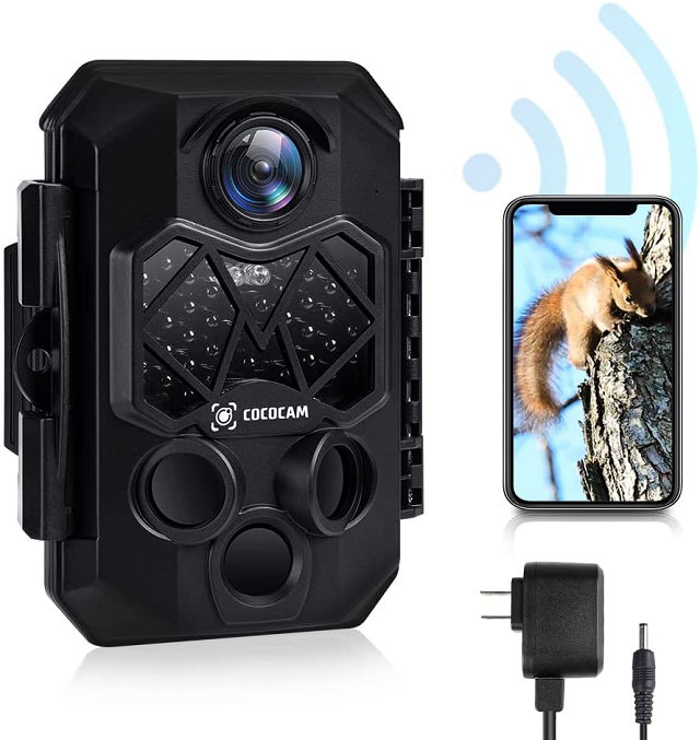 トレイルカメラ「Wifiスマホ遠隔操作/人感検知/赤外線暗視/広角レンズ