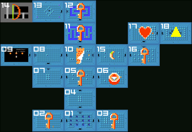 ゼルダの伝説1 攻略／表ゼルダ 簡略版 - 01Nintendo