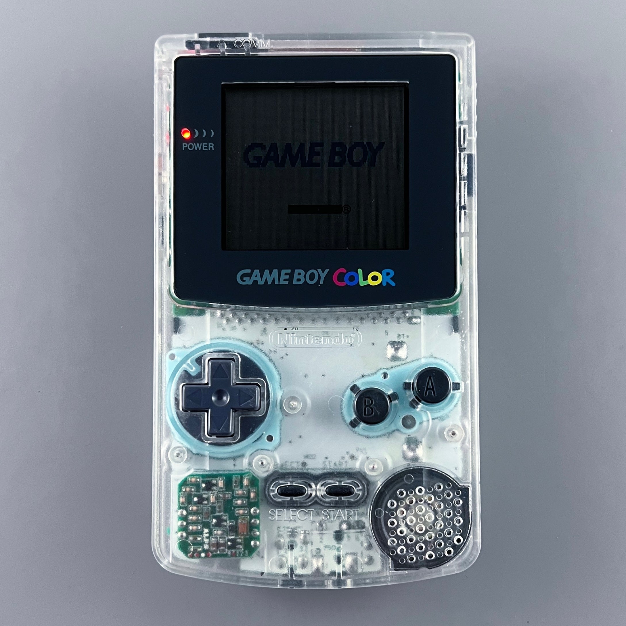 Nintendo Game Boy Color - Clear Console - 1904 Comics