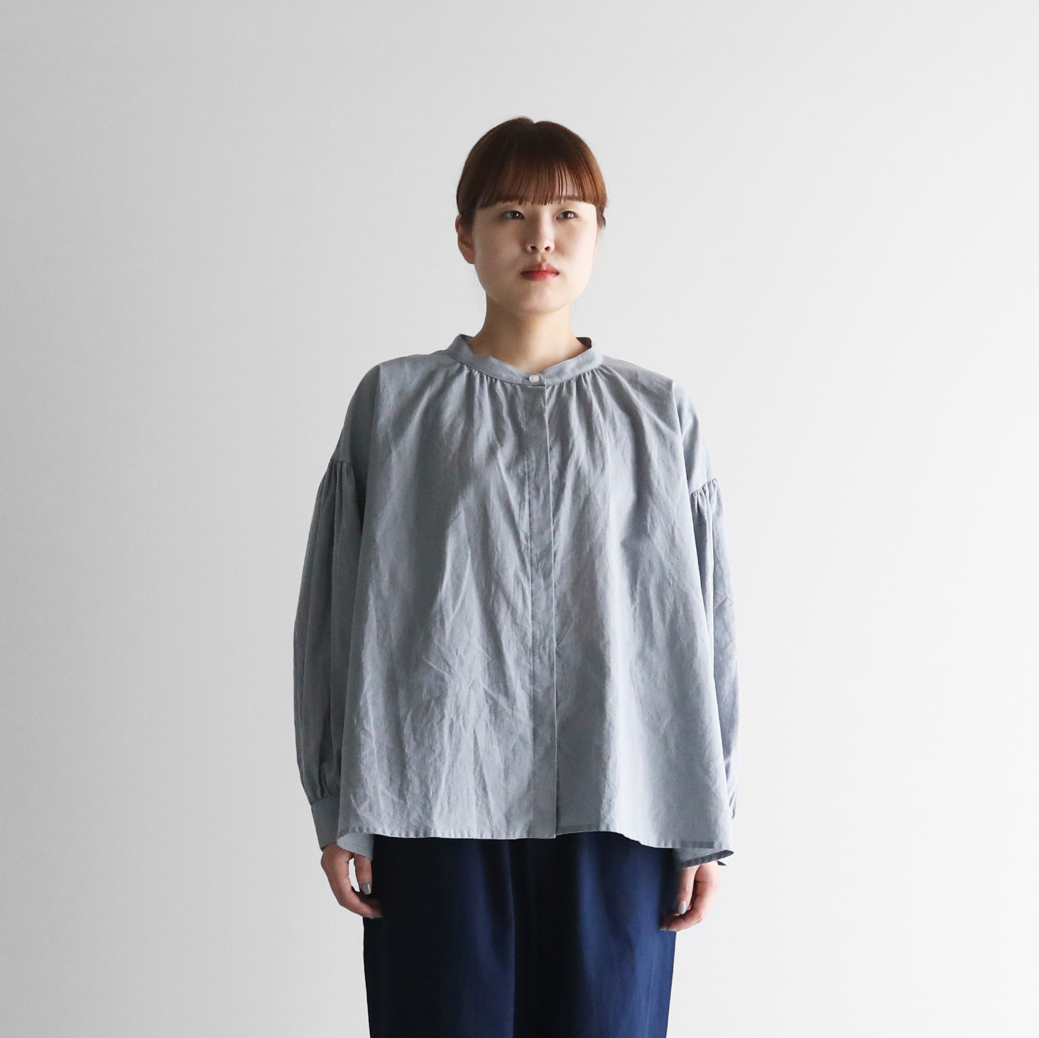 コットンリネンバルーンスリーブワイドブラウス U106をリリースしま