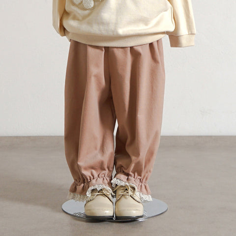 コーデュロイLaceパンツ ピンクベージュ 80・90・100・110cm – 10mois