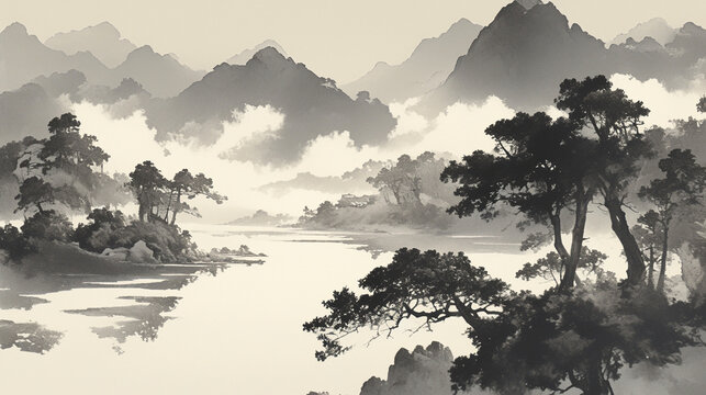 水墨画 Images – Browse 24,013 Stock Photos, Vectors, and Video