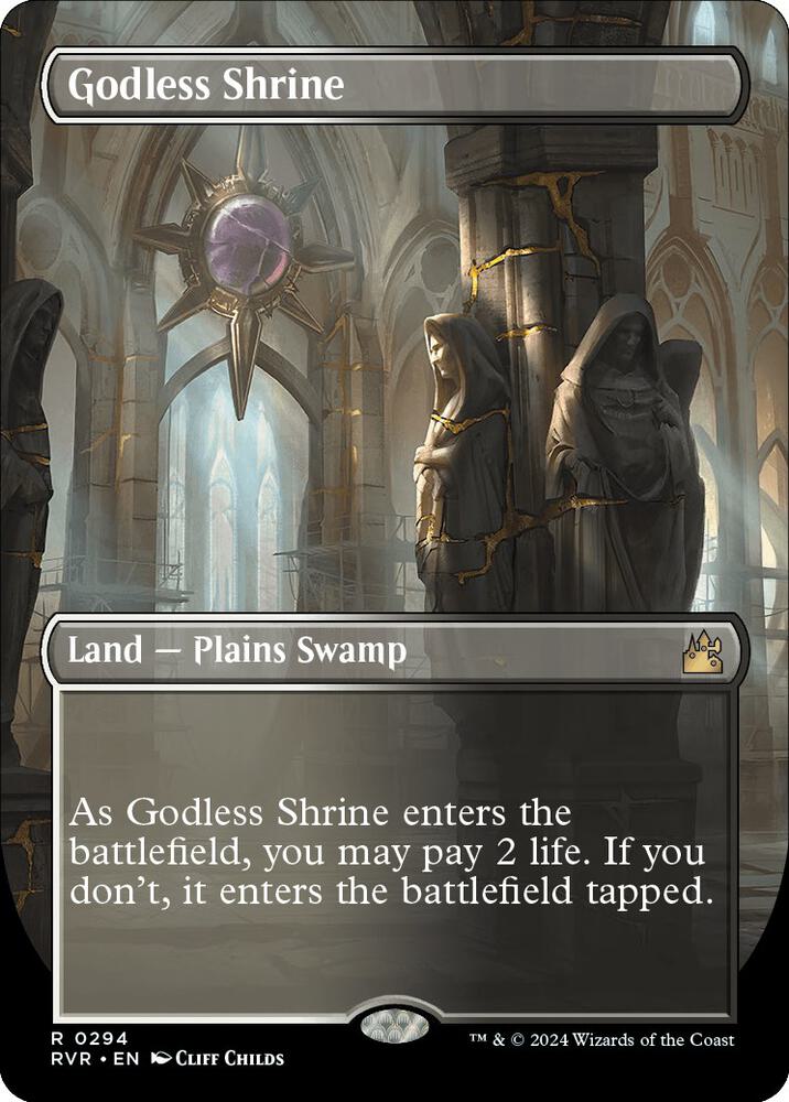 Godless Shrine (Borderless) - Ravnica Remastered - Magic: The