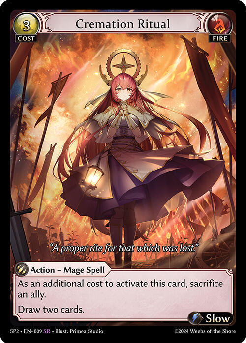 Cremation Ritual - Supporter Pack 2 - Grand Archive TCG