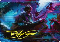 Demonic Counsel Art Card (32/54) (Gold-Stamped Signature) - Art