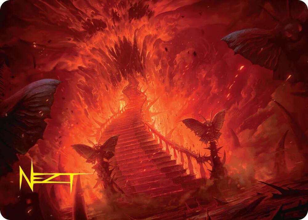 MTG 人里離れた谷間 アートプリント ラージサイズ 直筆サイン入り MTG