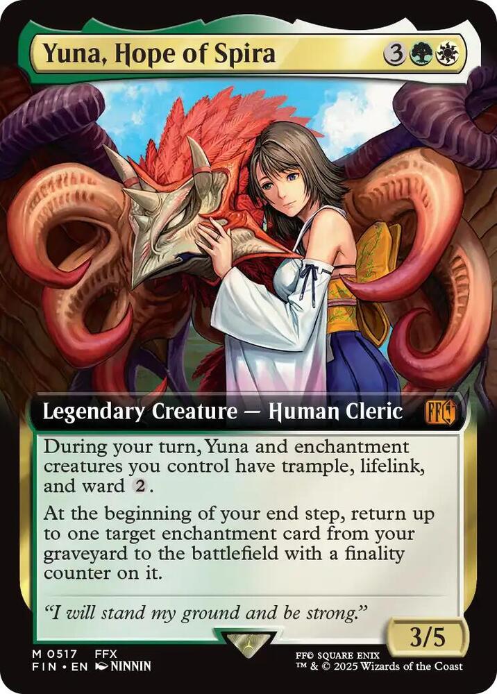 Yuna, Hope of Spira (Extended Art) - FINAL FANTASY - Magic: The