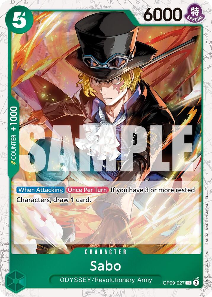Sabo - OP09-027 (Pirate Foil) - Premium Booster -The Best- Vol. 2