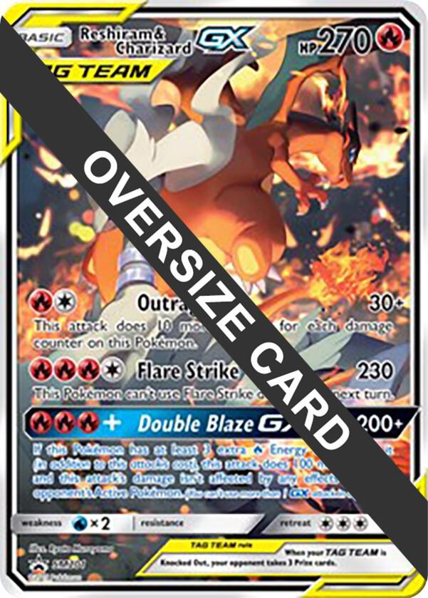Reshiram & Charizard GX - SM201 - Jumbo Cards - Pokemon