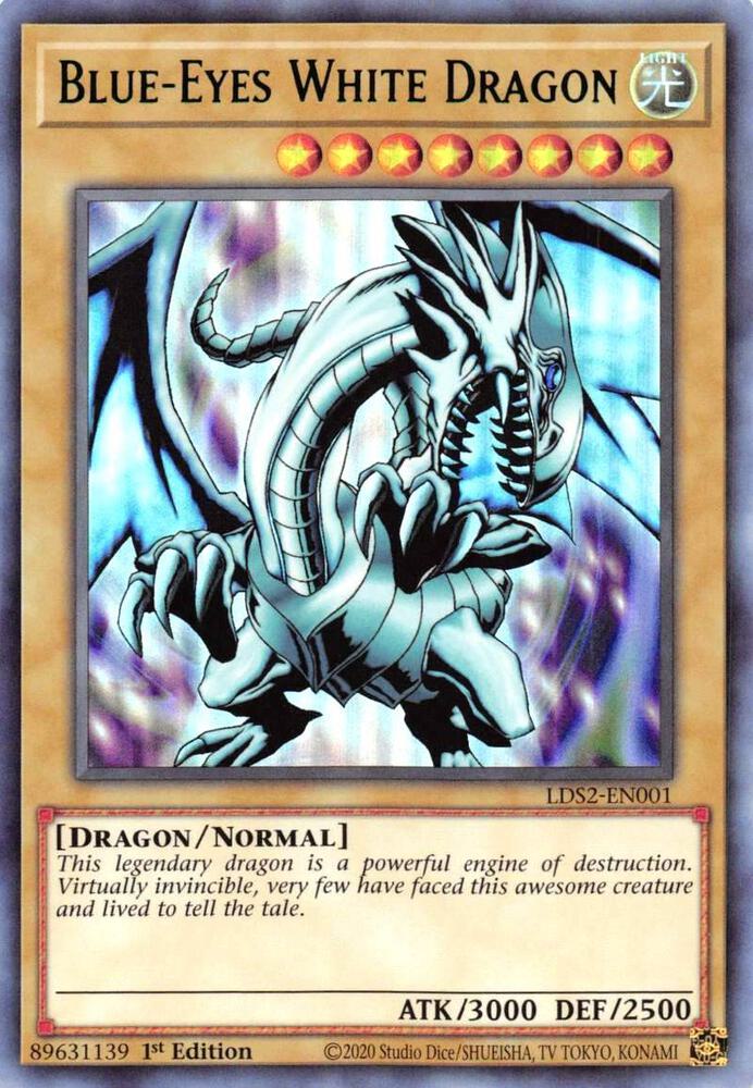 Blue-Eyes White Dragon (Green) - Legendary Duelists: Season 2