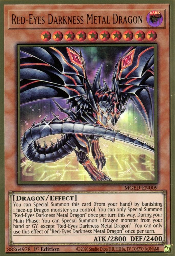 Red-Eyes Darkness Metal Dragon (Alternate Art) - Maximum Gold: El