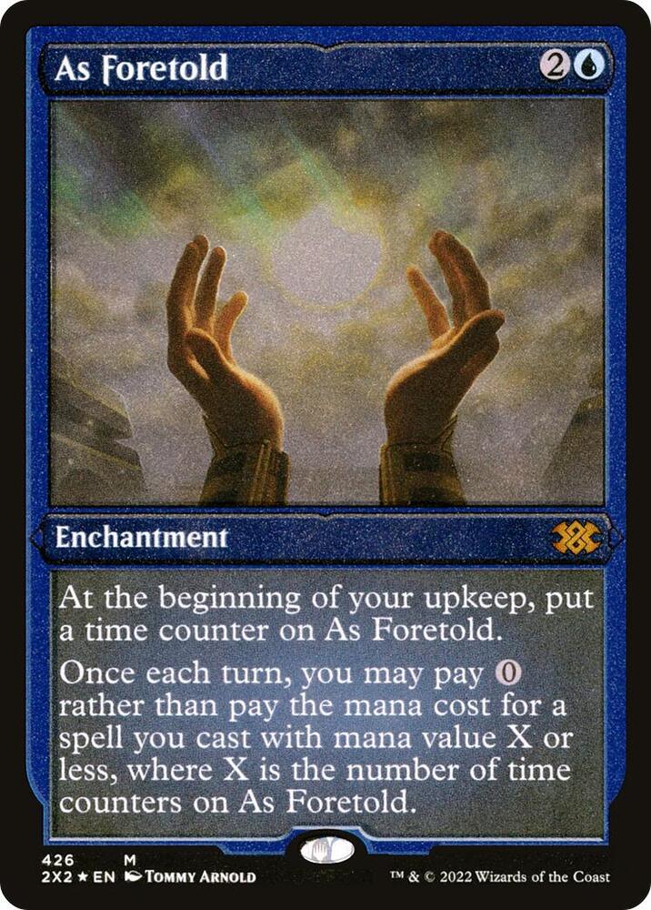 As Foretold (Foil Etched) - Double Masters 2022 - Magic: The