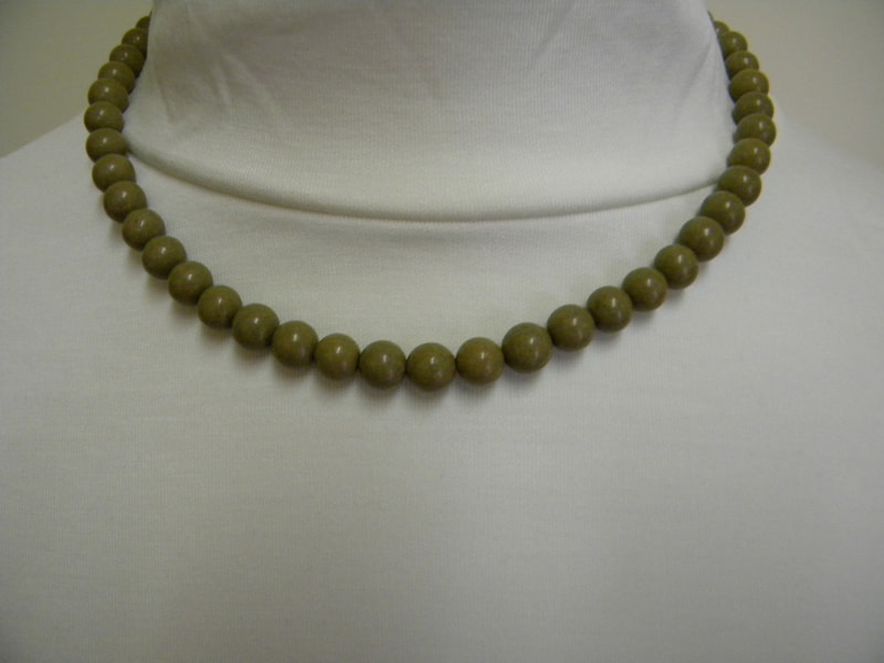 48番 8mm・55玉ネックレス（玉川産北投石） 北投石・源泉希釈水・販売商品