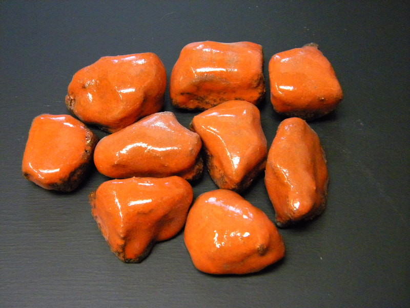 18番 お風呂用 オレンジ焼成北投石500gセット 北投石・源泉希釈水