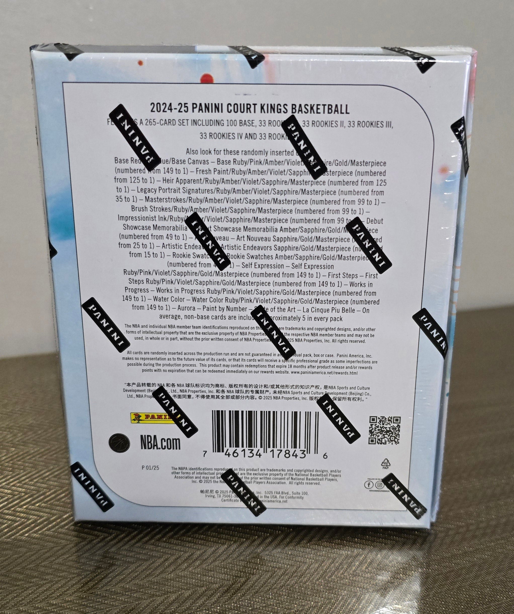 2024-25 Panini Court Kings Cartes Basketball NBA Hobby Box