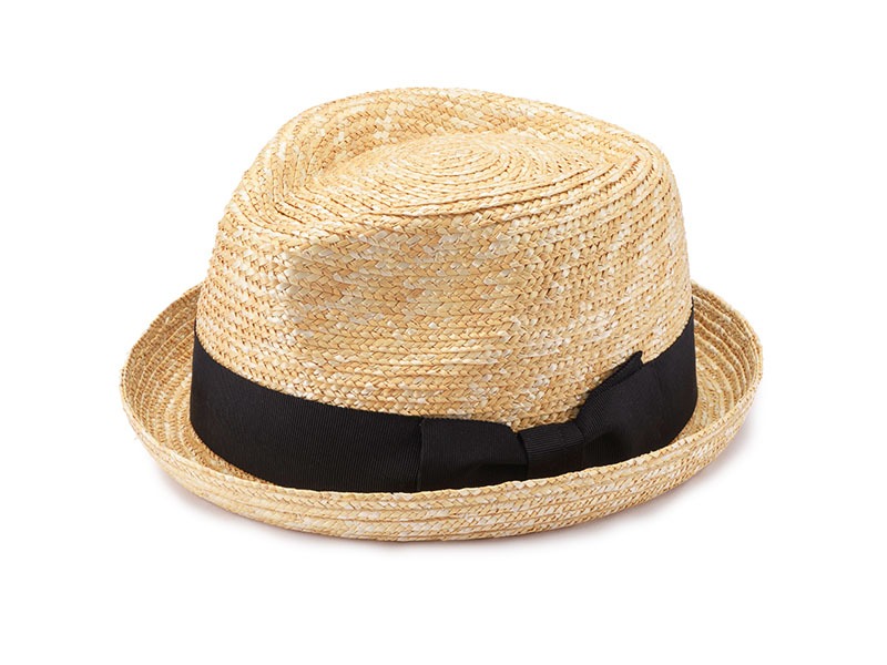 田中帽子店Marek（マレク）麦わら 短つば中折れ 紳士用帽子 田中帽子店