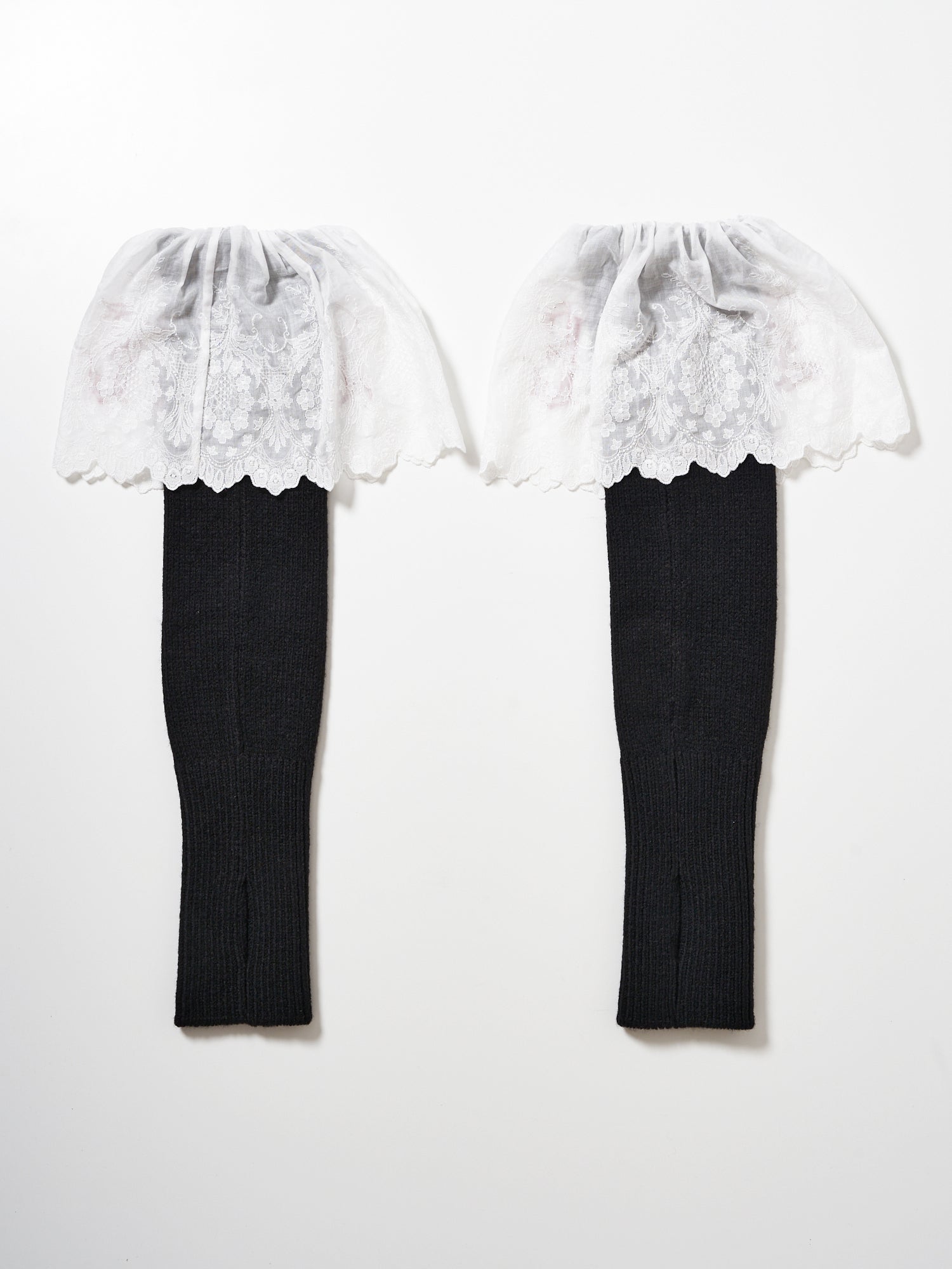 tanakadaisuke red LOVE arm warmer black