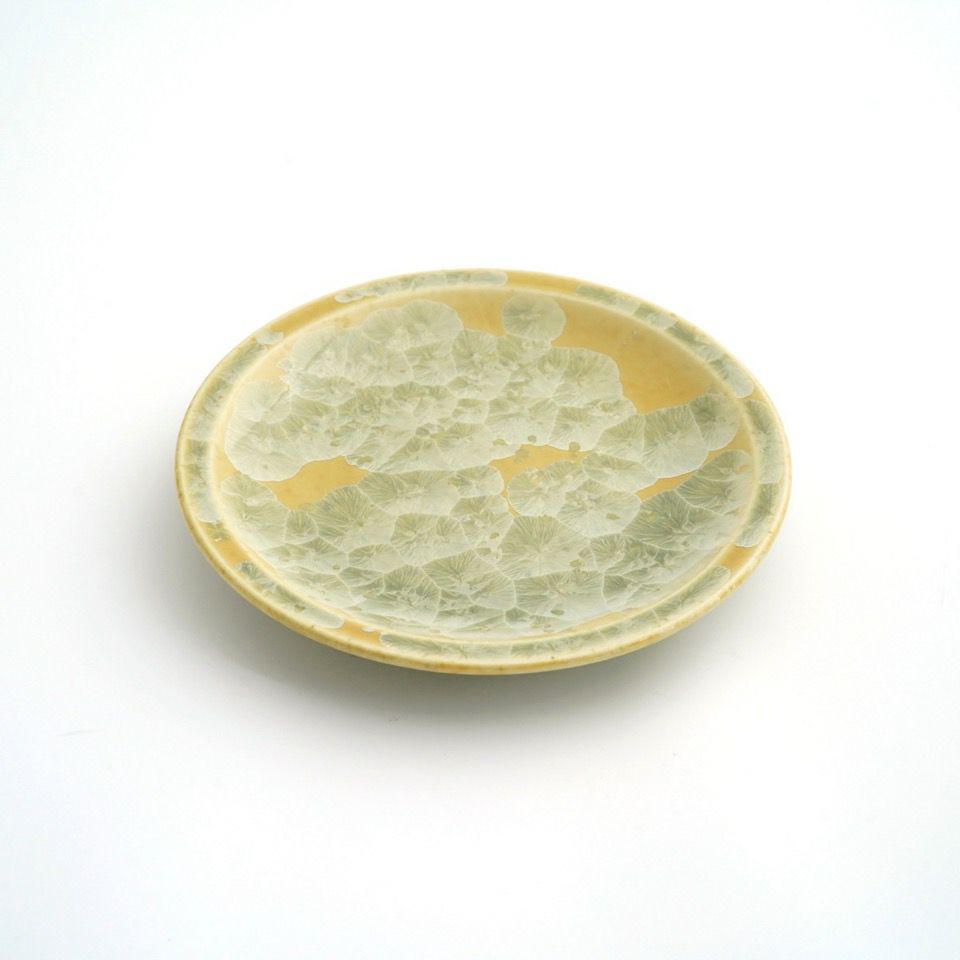 花結晶 【京焼・清水焼】花結晶 銘々皿（黄）〈1枚〉 |皿や鉢など和