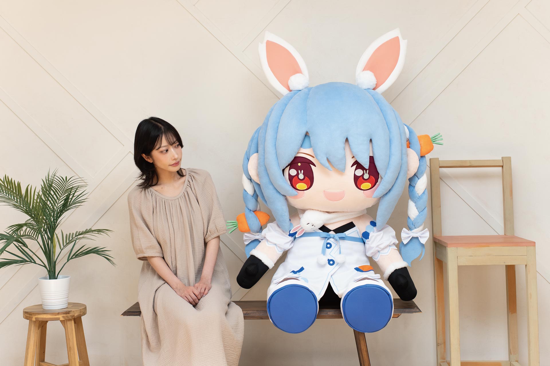 どきゅーと ホロライブプロダクション 超特大ぬいぐるみ 兎田ぺこら