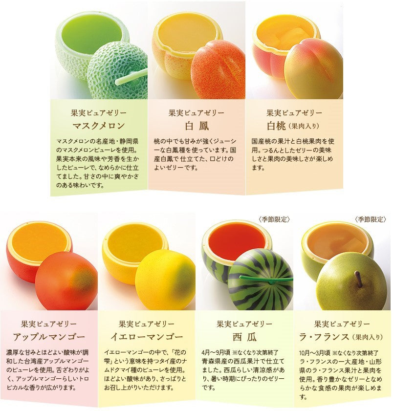 新宿高野 果実ピュアゼリーおまかせセット8入 – 新宿高野オンライン