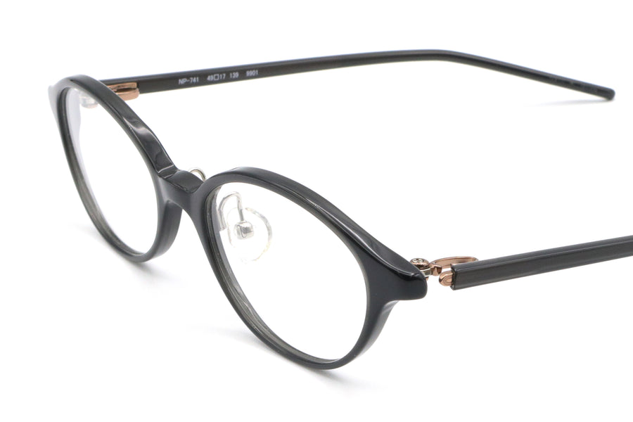 999.9(フォーナインズ) NP-741-9901クリアブラック(49) – 武田メガネ
