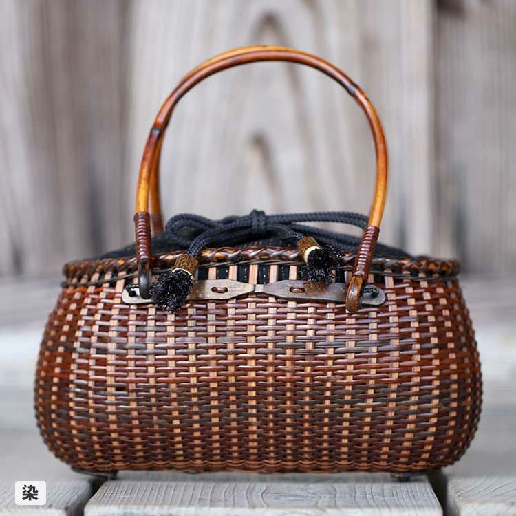 受注生産 お届けまで約2ヶ月】 籐手提げミニ籠バッグ | 虎斑竹専門店 竹虎
