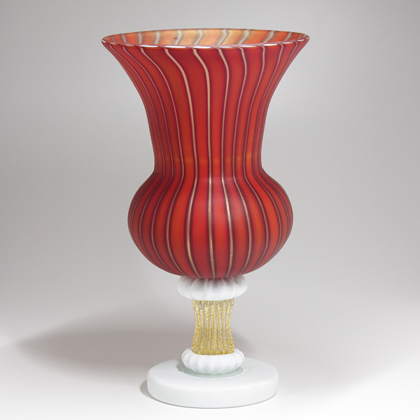 藤田喬平『手吹ヴェニス花瓶』 - 瀧屋美術 鎌倉の美術品専門店 販売・買取