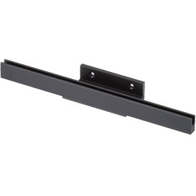 正面型ブラケット 240×22.5mm（ブラック） | ピクチャーレール、絵画