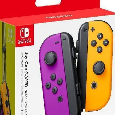 Nintendo Switch Joy-Con L/R - Neon Purple/Neon Orange : Target