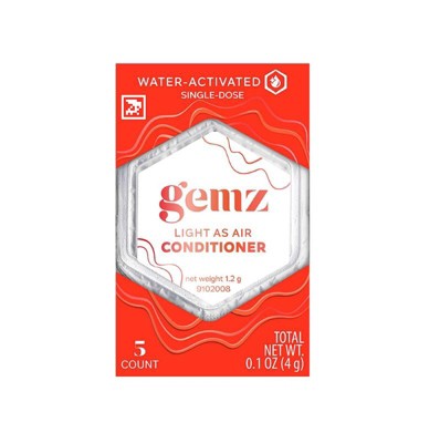 gemz Nourishing Conditioner, Light As Air, Color Safe - 5ct/0.2oz