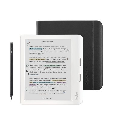 Kobo Libra Colour White eReader with SleepCover Bundle : Target
